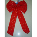 Red Christmas Bow w/ Glitter Stars (45 Cmx28 Cmx7 Cm)